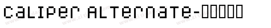 Caliper Alternate字体转换